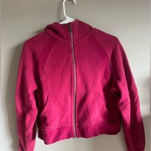 Lululemon full zip scuba in pomegranate